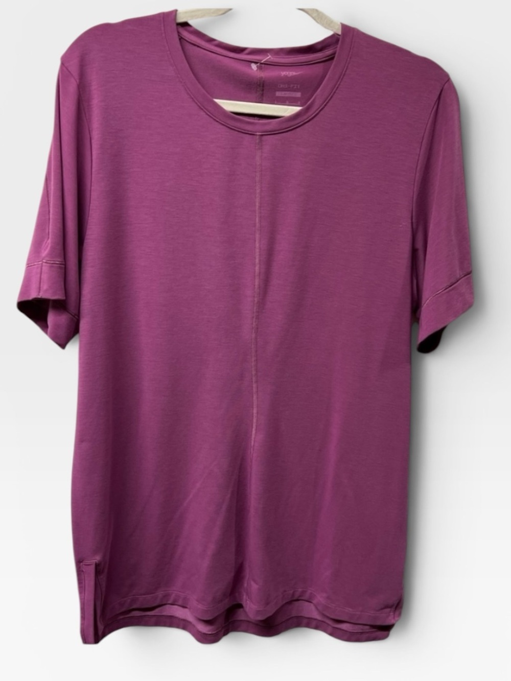 Nike Yoga Dri-FIT Short Sleeve Top | Purple | Size S